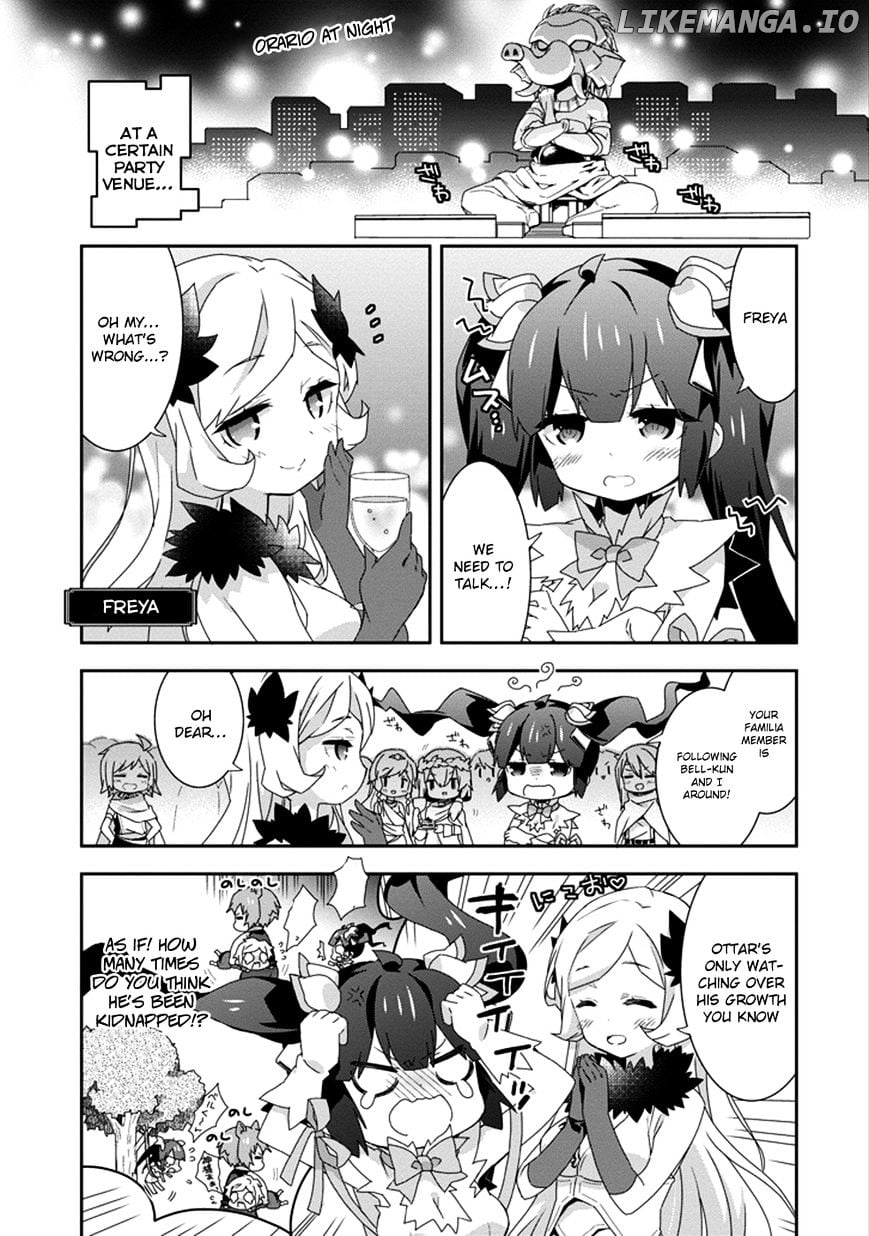 Dungeon ni Deai o Motomeru no wa Machigatte Iru Darou ka 4-koma - Kami-sama no Nichijou chapter 21 - page 5