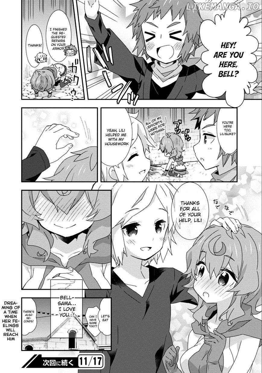 Dungeon ni Deai o Motomeru no wa Machigatte Iru Darou ka 4-koma - Kami-sama no Nichijou chapter 22 - page 12
