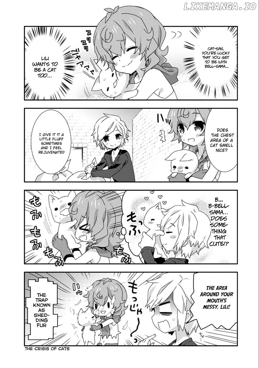Dungeon ni Deai o Motomeru no wa Machigatte Iru Darou ka 4-koma - Kami-sama no Nichijou chapter 22 - page 9