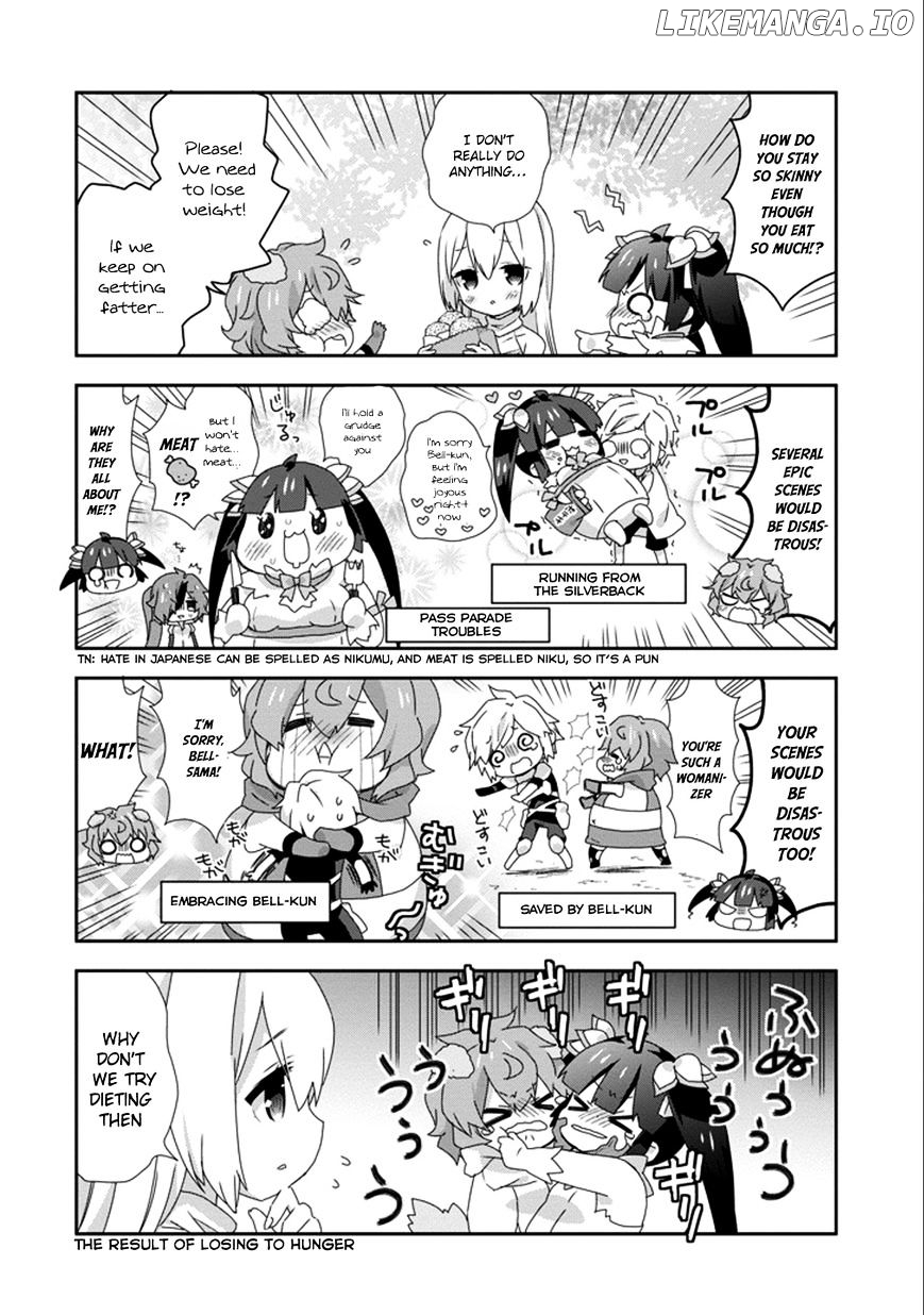 Dungeon ni Deai o Motomeru no wa Machigatte Iru Darou ka 4-koma - Kami-sama no Nichijou chapter 23 - page 8