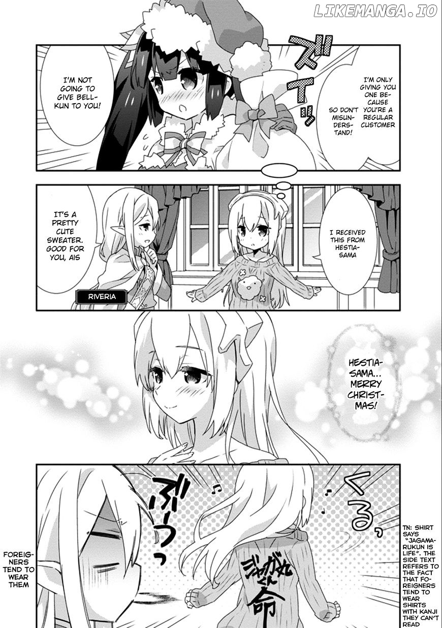 Dungeon ni Deai o Motomeru no wa Machigatte Iru Darou ka 4-koma - Kami-sama no Nichijou chapter 24 - page 10