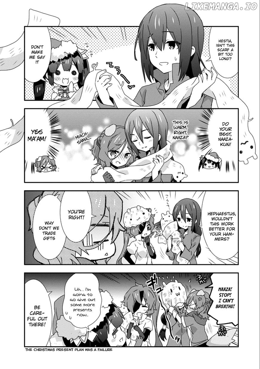 Dungeon ni Deai o Motomeru no wa Machigatte Iru Darou ka 4-koma - Kami-sama no Nichijou chapter 24 - page 7