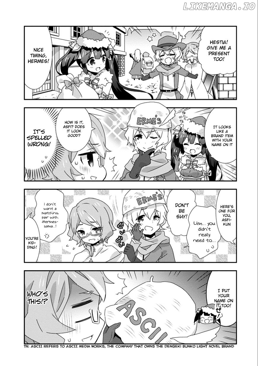 Dungeon ni Deai o Motomeru no wa Machigatte Iru Darou ka 4-koma - Kami-sama no Nichijou chapter 24 - page 9