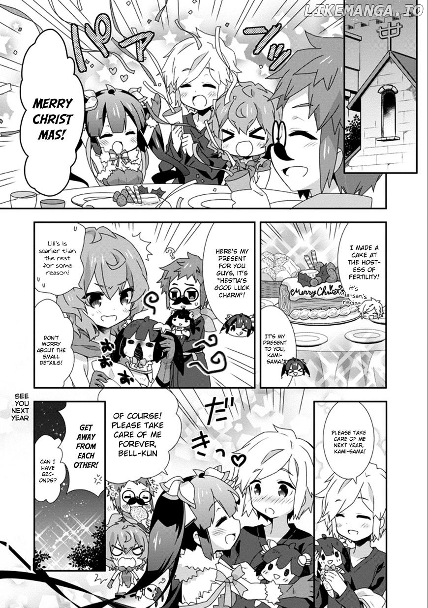 Dungeon ni Deai o Motomeru no wa Machigatte Iru Darou ka 4-koma - Kami-sama no Nichijou chapter 25 - page 12