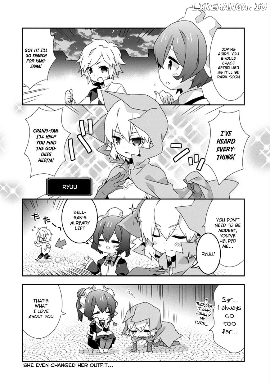 Dungeon ni Deai o Motomeru no wa Machigatte Iru Darou ka 4-koma - Kami-sama no Nichijou chapter 25 - page 8