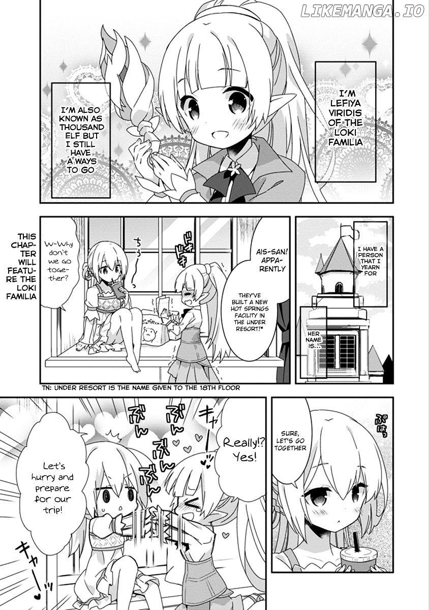 Dungeon ni Deai o Motomeru no wa Machigatte Iru Darou ka 4-koma - Kami-sama no Nichijou chapter 26 - page 4