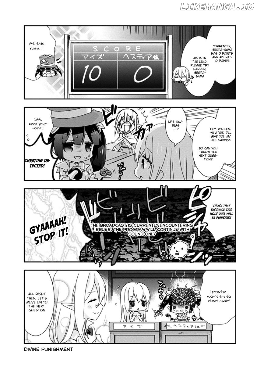 Dungeon ni Deai o Motomeru no wa Machigatte Iru Darou ka 4-koma - Kami-sama no Nichijou chapter 28 - page 10