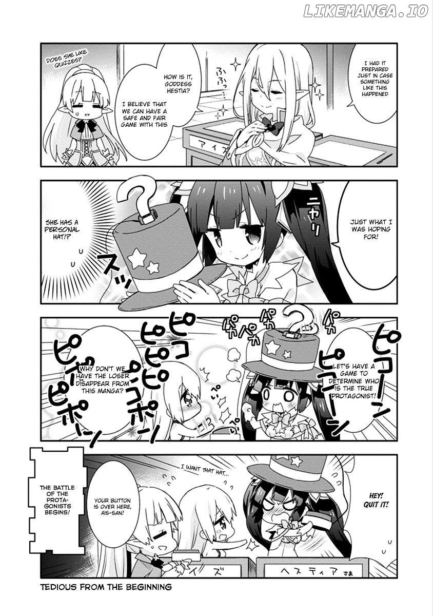 Dungeon ni Deai o Motomeru no wa Machigatte Iru Darou ka 4-koma - Kami-sama no Nichijou chapter 28 - page 6