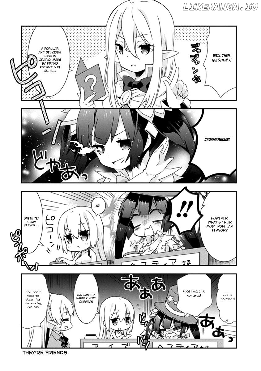 Dungeon ni Deai o Motomeru no wa Machigatte Iru Darou ka 4-koma - Kami-sama no Nichijou chapter 28 - page 7