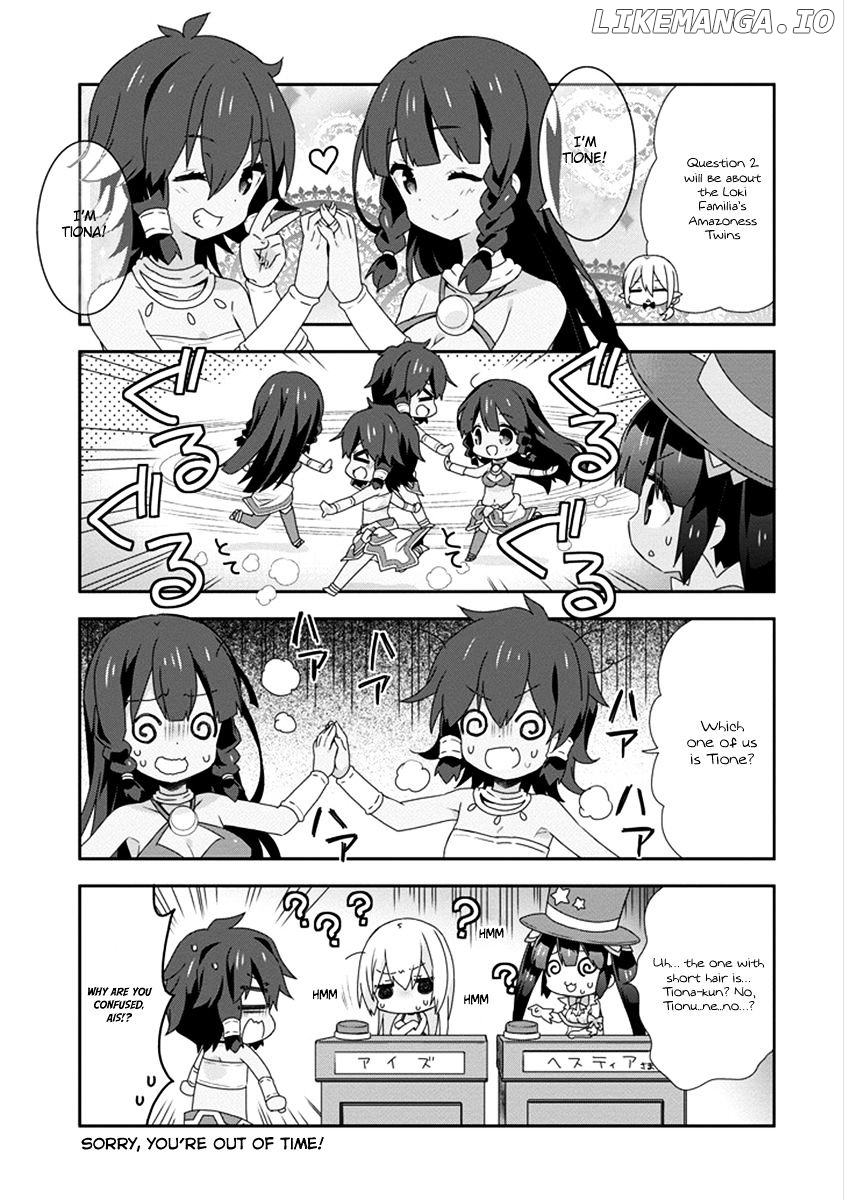 Dungeon ni Deai o Motomeru no wa Machigatte Iru Darou ka 4-koma - Kami-sama no Nichijou chapter 28 - page 8