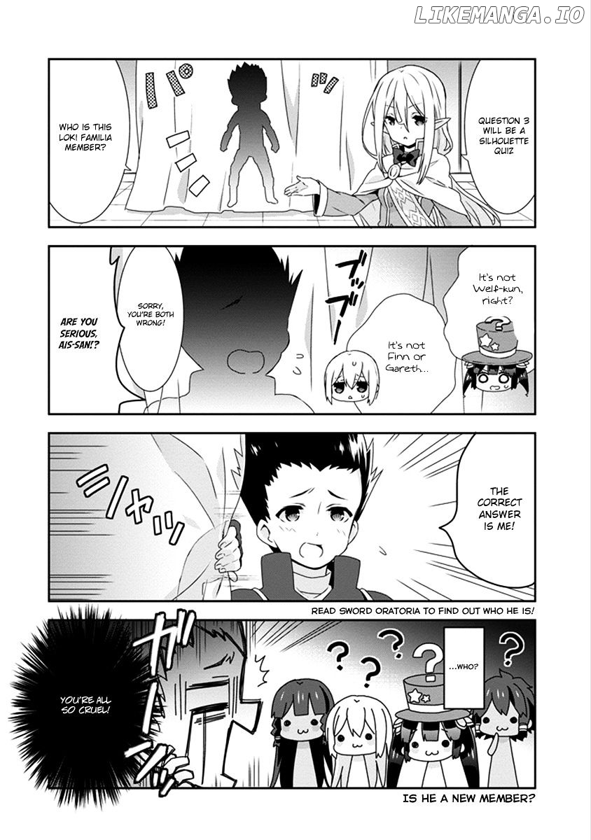 Dungeon ni Deai o Motomeru no wa Machigatte Iru Darou ka 4-koma - Kami-sama no Nichijou chapter 28 - page 9