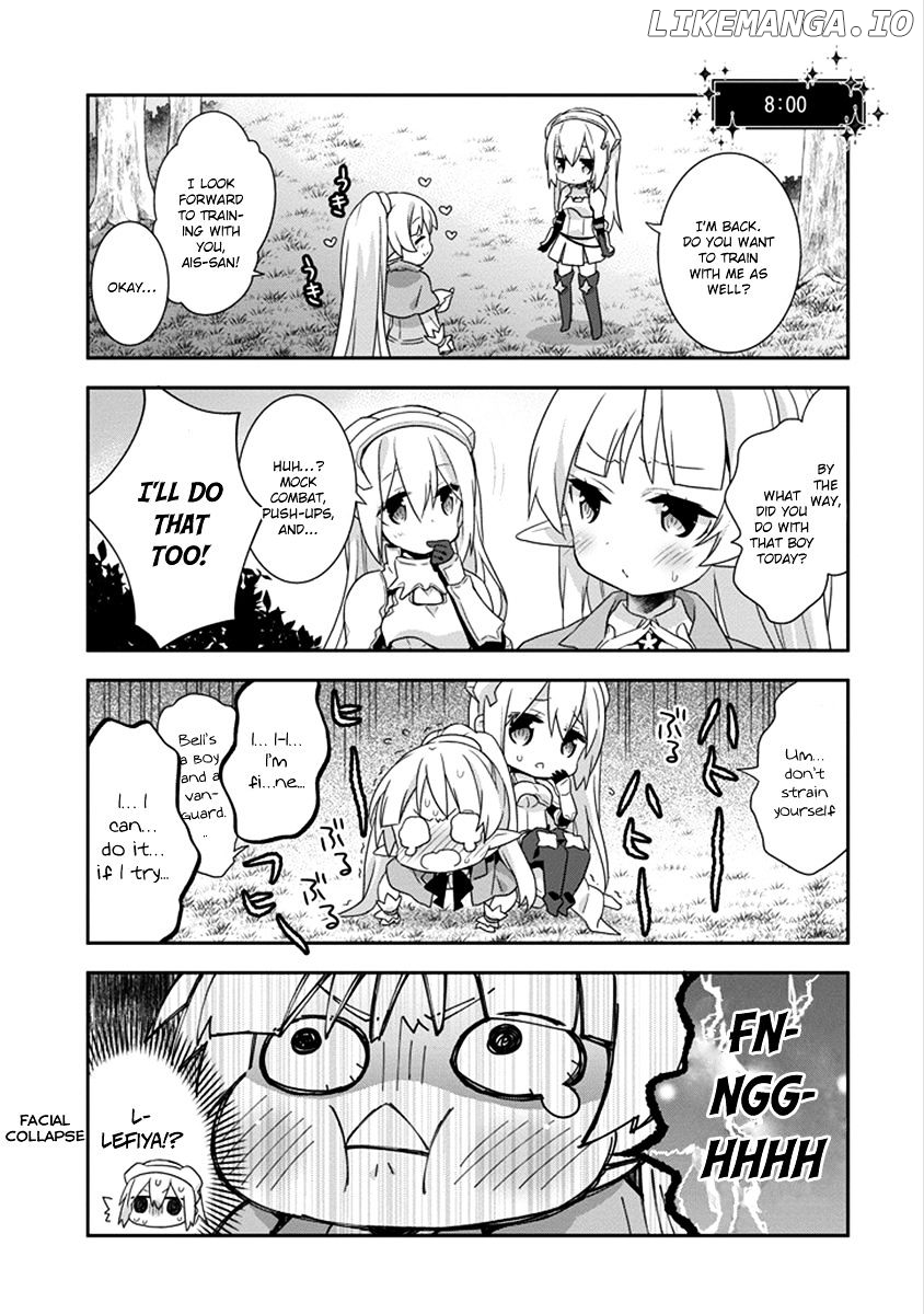 Dungeon ni Deai o Motomeru no wa Machigatte Iru Darou ka 4-koma - Kami-sama no Nichijou chapter 31 - page 6