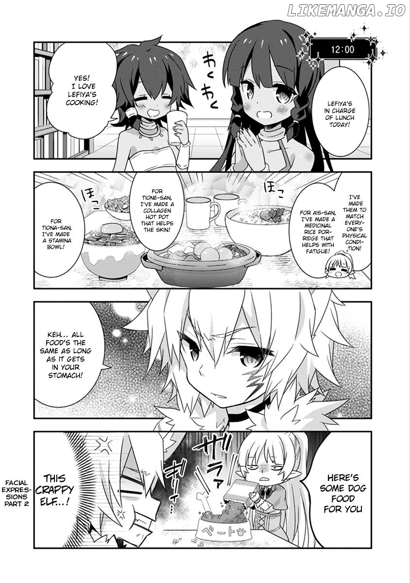 Dungeon ni Deai o Motomeru no wa Machigatte Iru Darou ka 4-koma - Kami-sama no Nichijou chapter 31 - page 7