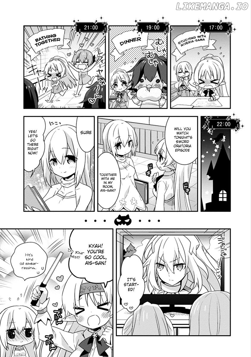 Dungeon ni Deai o Motomeru no wa Machigatte Iru Darou ka 4-koma - Kami-sama no Nichijou chapter 31 - page 8