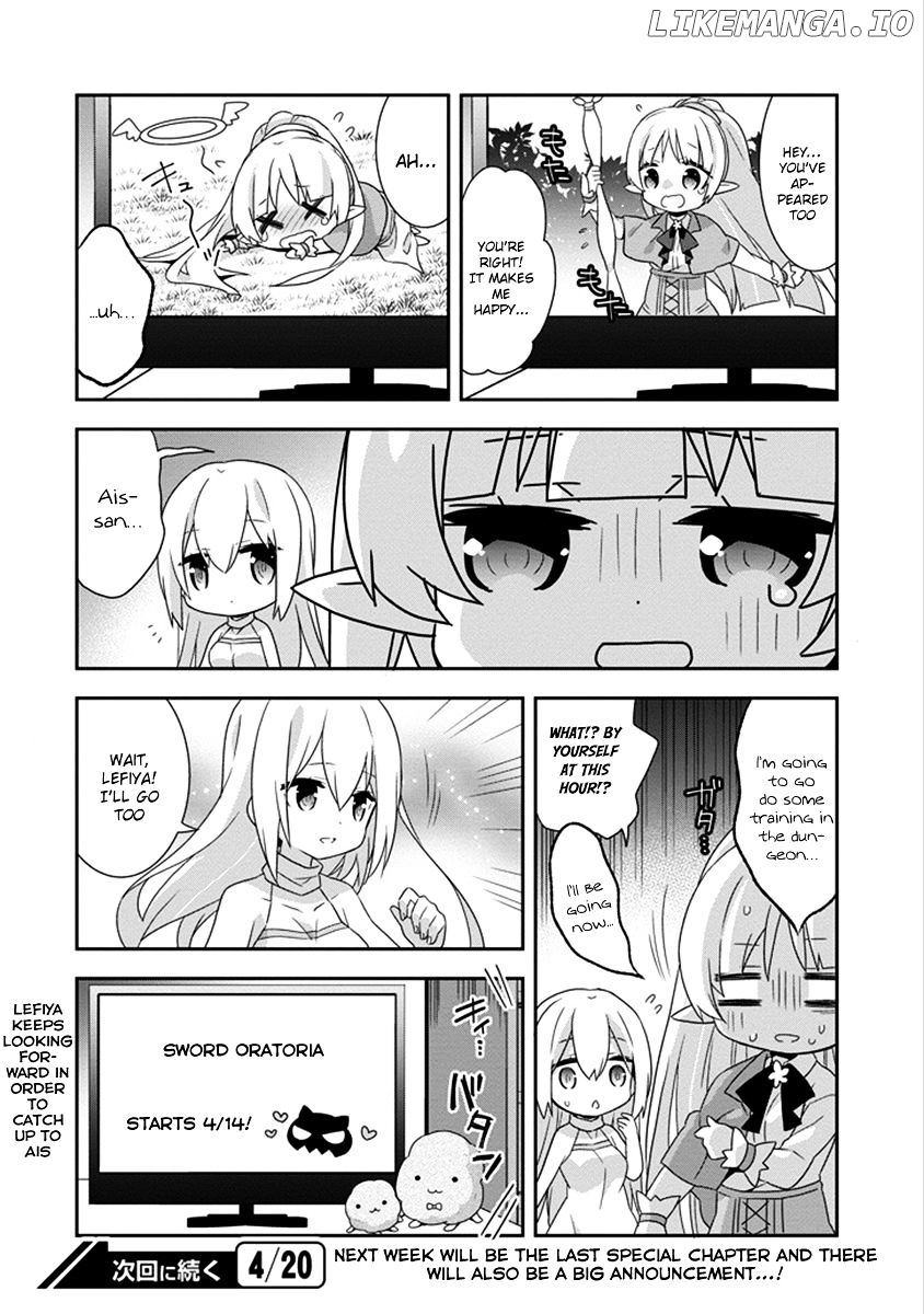 Dungeon ni Deai o Motomeru no wa Machigatte Iru Darou ka 4-koma - Kami-sama no Nichijou chapter 31 - page 9