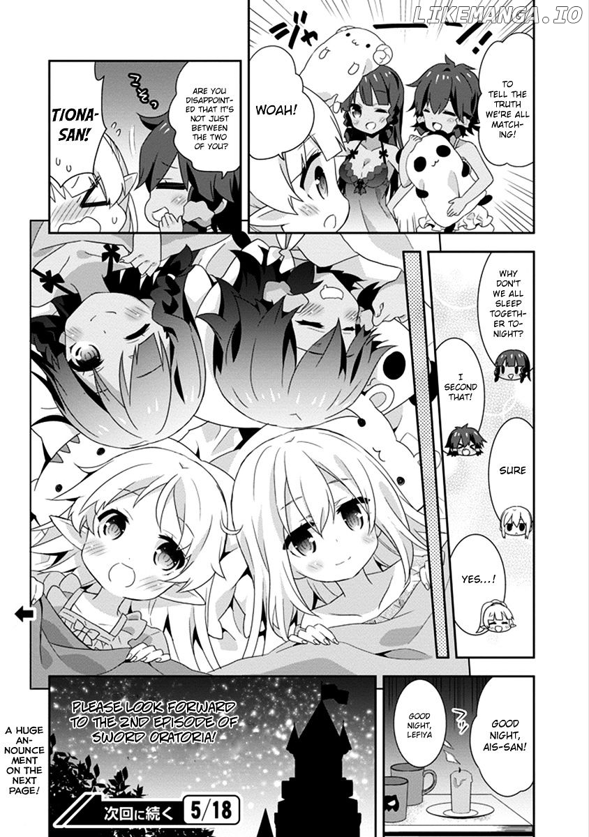 Dungeon ni Deai o Motomeru no wa Machigatte Iru Darou ka 4-koma - Kami-sama no Nichijou chapter 32 - page 10
