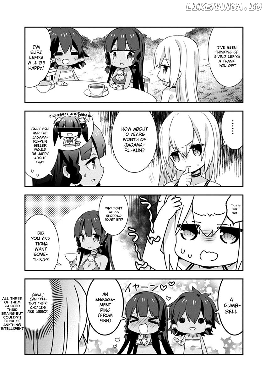 Dungeon ni Deai o Motomeru no wa Machigatte Iru Darou ka 4-koma - Kami-sama no Nichijou chapter 32 - page 7