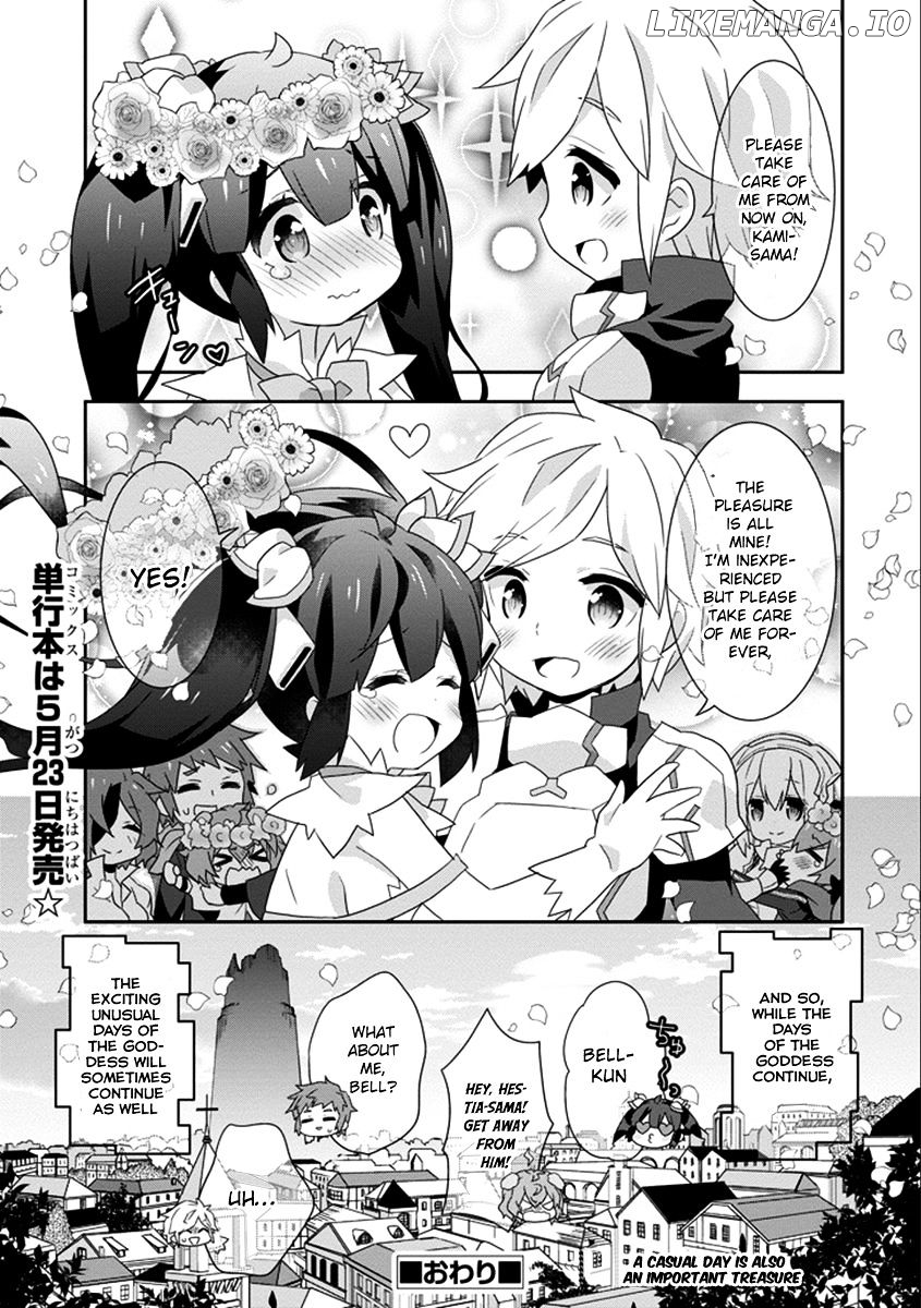 Dungeon ni Deai o Motomeru no wa Machigatte Iru Darou ka 4-koma - Kami-sama no Nichijou chapter 33 - page 10