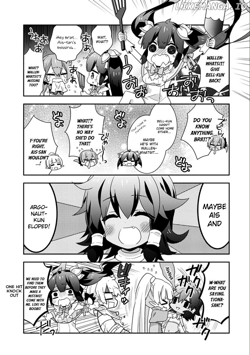 Dungeon ni Deai o Motomeru no wa Machigatte Iru Darou ka 4-koma - Kami-sama no Nichijou chapter 33 - page 6