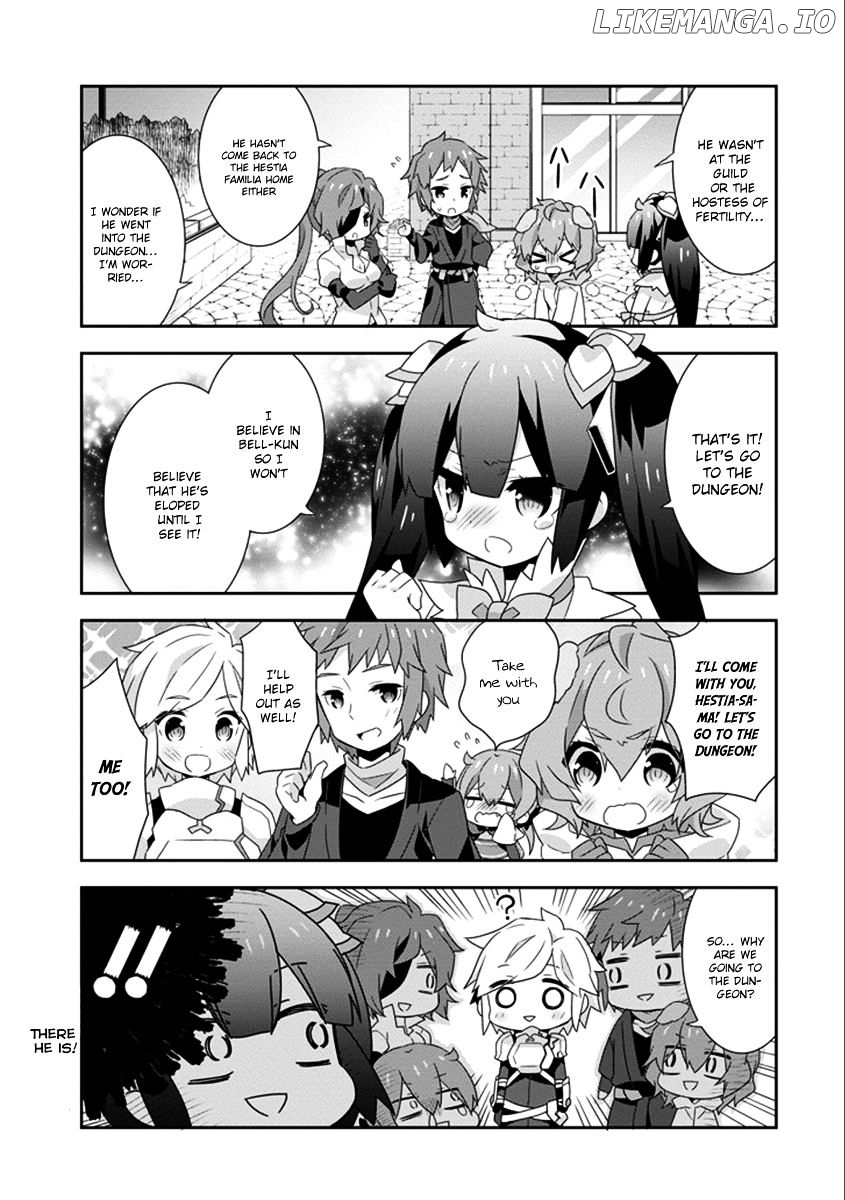 Dungeon ni Deai o Motomeru no wa Machigatte Iru Darou ka 4-koma - Kami-sama no Nichijou chapter 33 - page 8