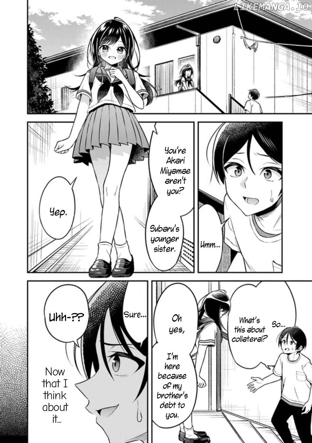 Yuujin ni 500 Yen Kashitara Shakkin no Kata ni Imouto wo Yokoshitekita no Dakeredo, Ore wa Ittai Dou Sureba Iin Darou chapter 1 - page 3
