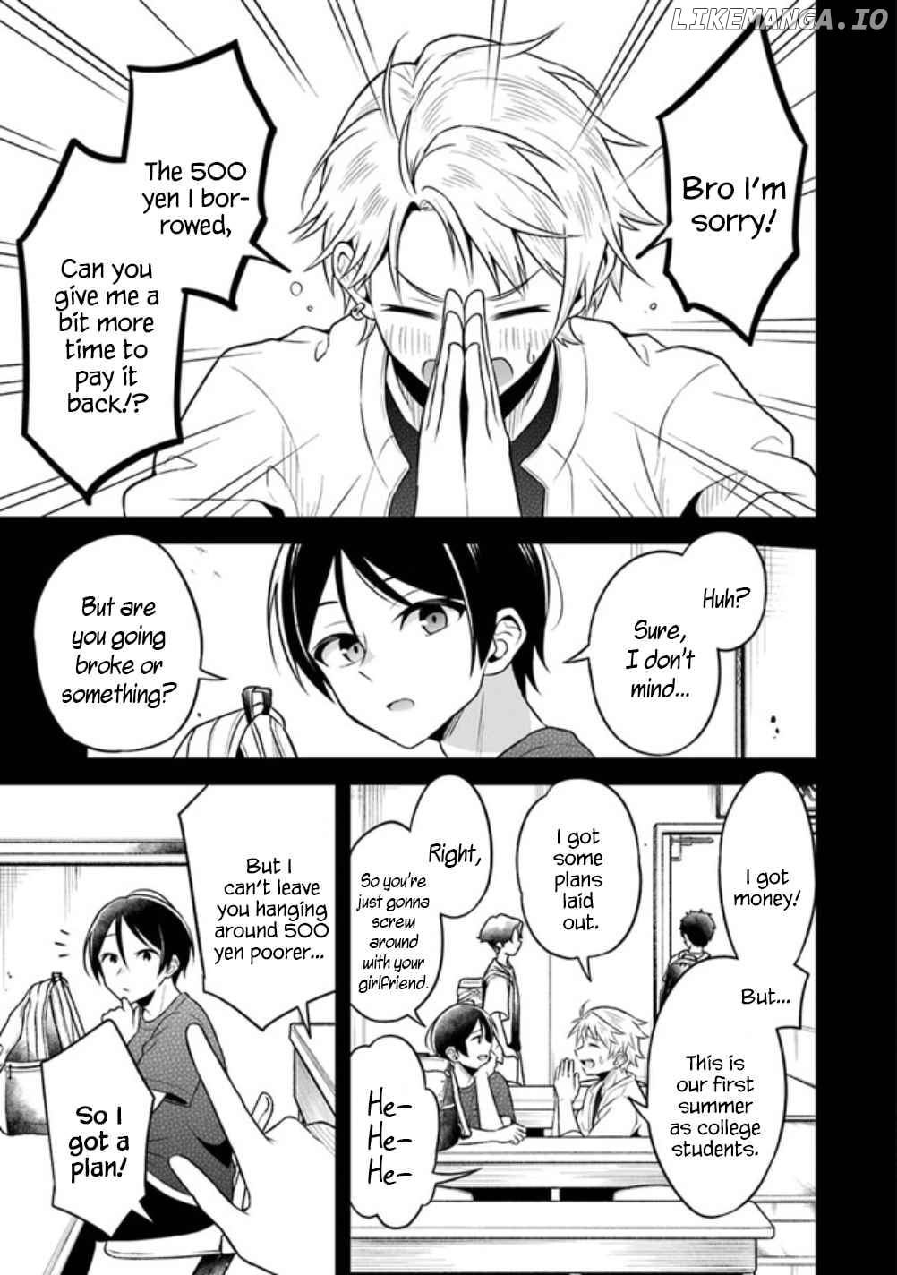 Yuujin ni 500 Yen Kashitara Shakkin no Kata ni Imouto wo Yokoshitekita no Dakeredo, Ore wa Ittai Dou Sureba Iin Darou chapter 1 - page 4
