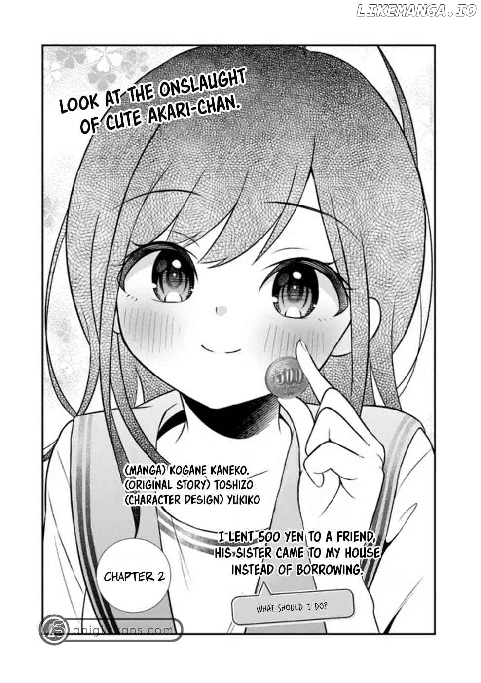 Yuujin ni 500 Yen Kashitara Shakkin no Kata ni Imouto wo Yokoshitekita no Dakeredo, Ore wa Ittai Dou Sureba Iin Darou chapter 2 - page 4