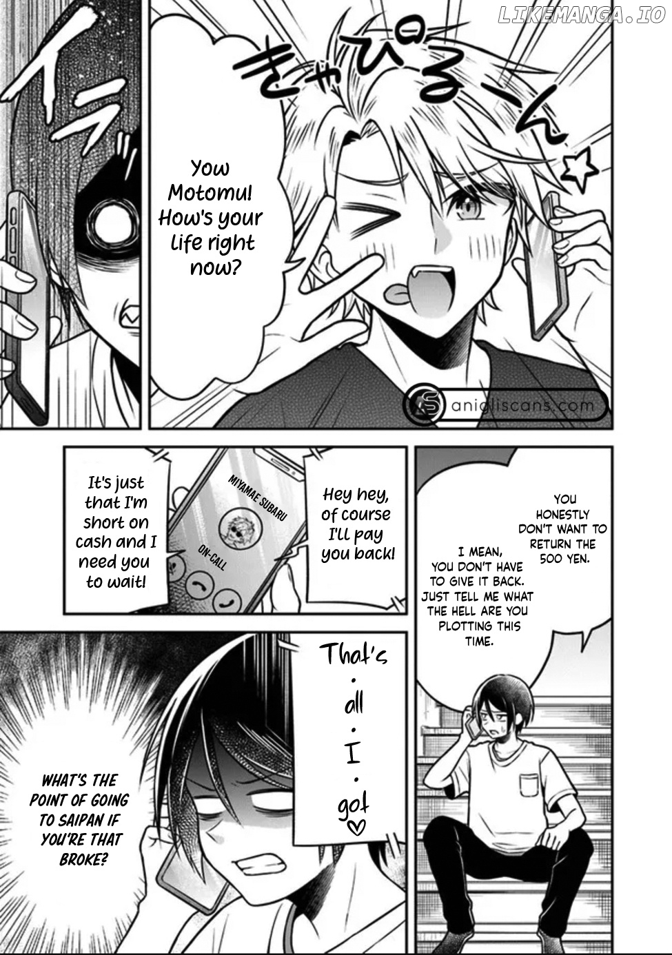 Yuujin ni 500 Yen Kashitara Shakkin no Kata ni Imouto wo Yokoshitekita no Dakeredo, Ore wa Ittai Dou Sureba Iin Darou chapter 3 - page 7