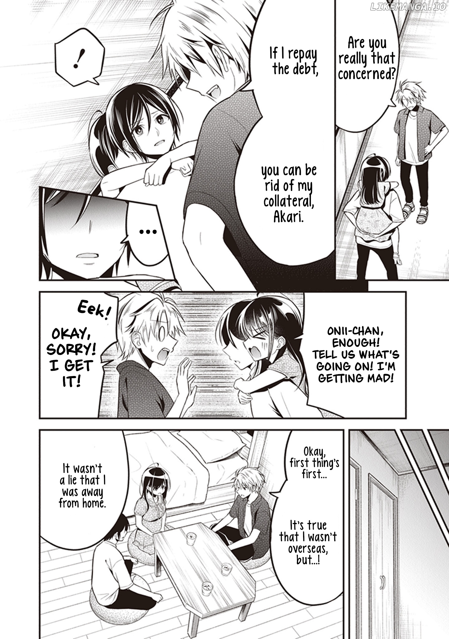 Yuujin ni 500 Yen Kashitara Shakkin no Kata ni Imouto wo Yokoshitekita no Dakeredo, Ore wa Ittai Dou Sureba Iin Darou chapter 9 - page 2