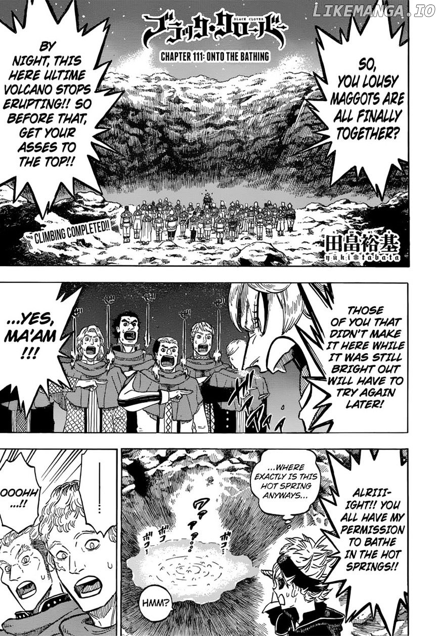 Black Clover chapter 111 - page 1