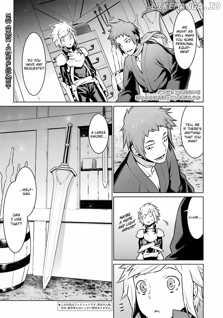 Dungeon ni Deai o Motomeru no wa Machigatte Iru Darou ka chapter 55 - page 3