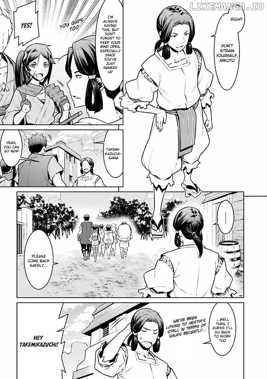 Dungeon ni Deai o Motomeru no wa Machigatte Iru Darou ka chapter 57 - page 4