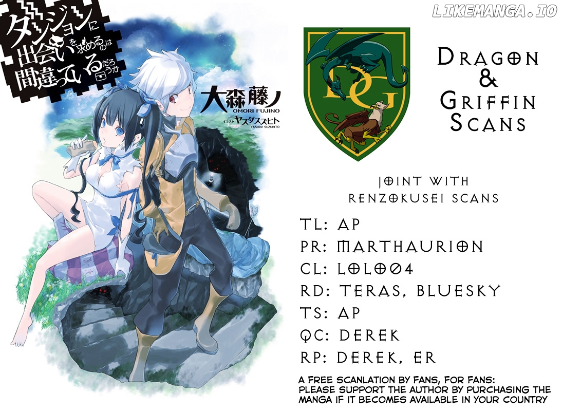 Dungeon ni Deai o Motomeru no wa Machigatte Iru Darou ka chapter 13 - page 1