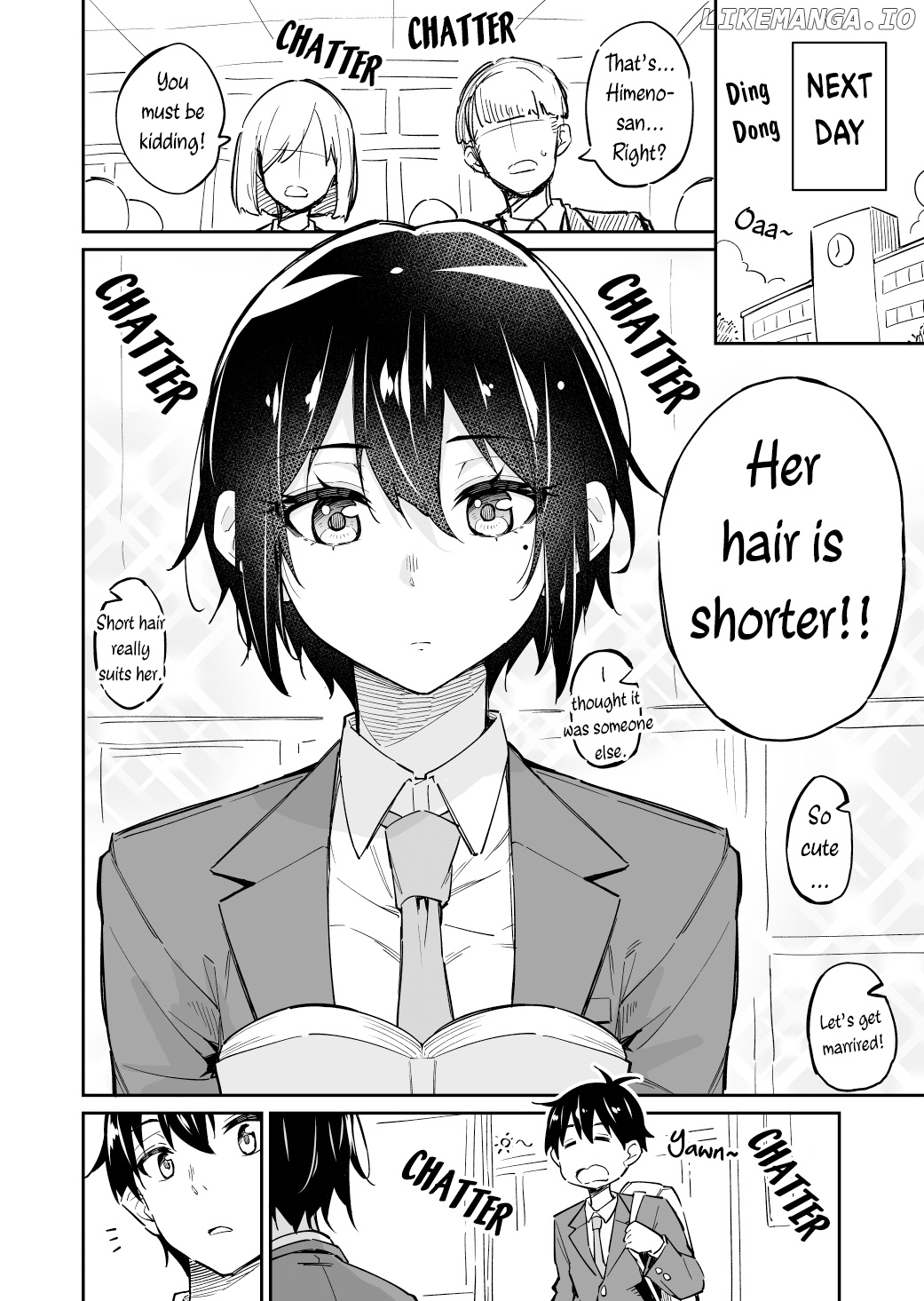 Sukina Hito Ga Sho-Tokattosuki To Shitte Kami Kiru Hanashi chapter 1 - page 2