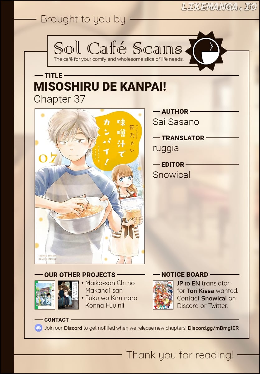 Misoshiru de Kanpai! chapter 37 - page 35