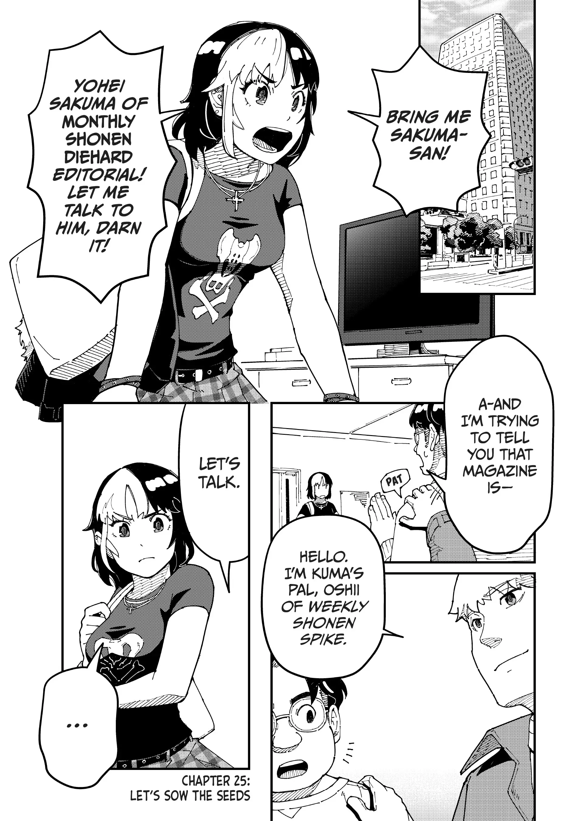 Manga Henshuusha ga Kaisha wo Yamete Inakagurashi wo Shitara Isekai Datta Ken Chapter 25 - page 1