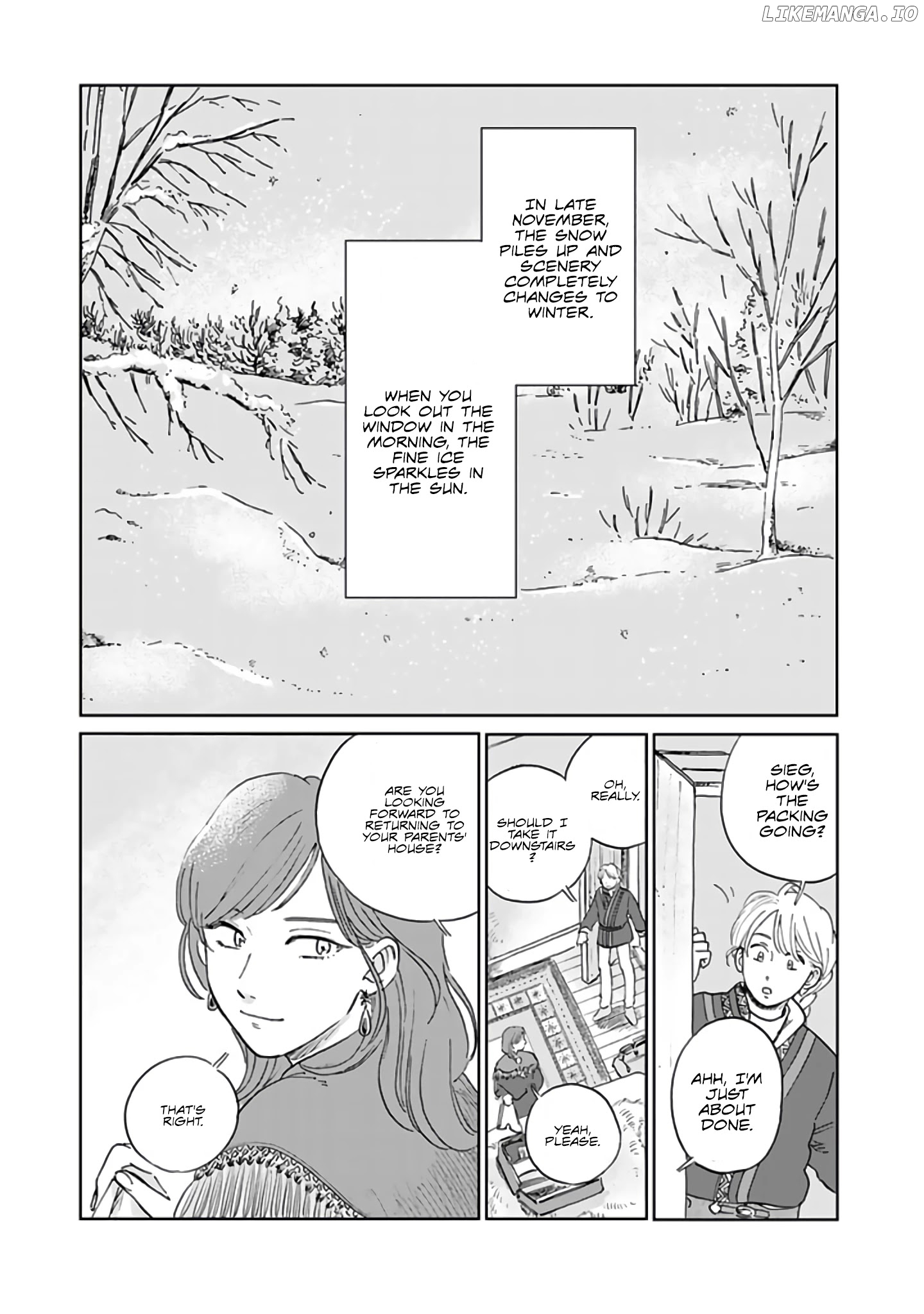 Hokuou Kizoku to Moukinzuma no Yukiguni Karigurashi chapter 41 - page 1