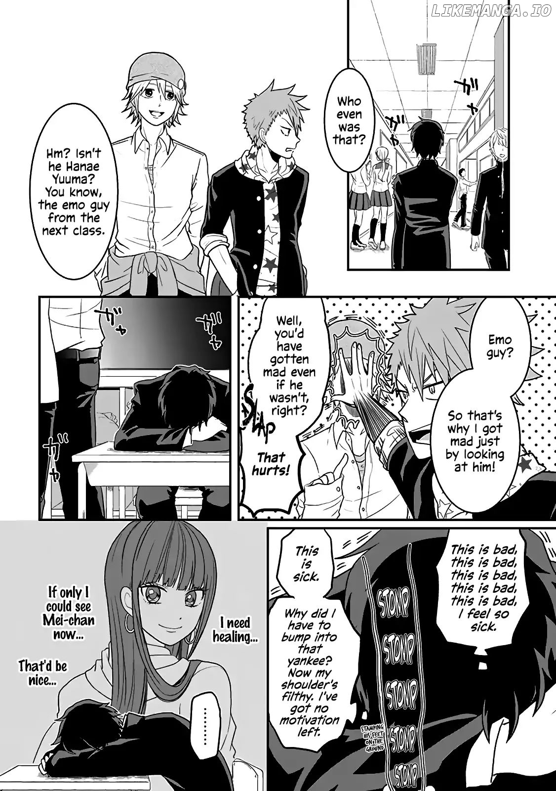 Josou Shite Mendoukusai Koto ni Natteru Nekura to Yankee no Ryou Kataomoi chapter 2 - page 4