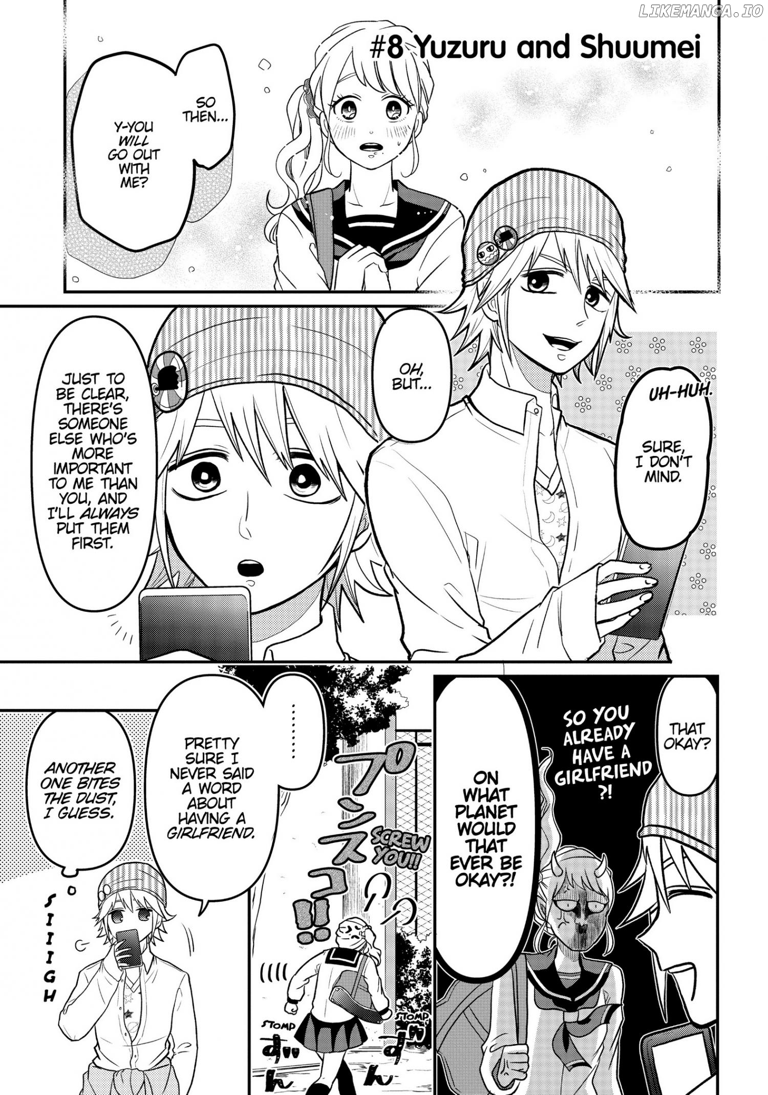 Josou Shite Mendoukusai Koto ni Natteru Nekura to Yankee no Ryou Kataomoi chapter 8 - page 1