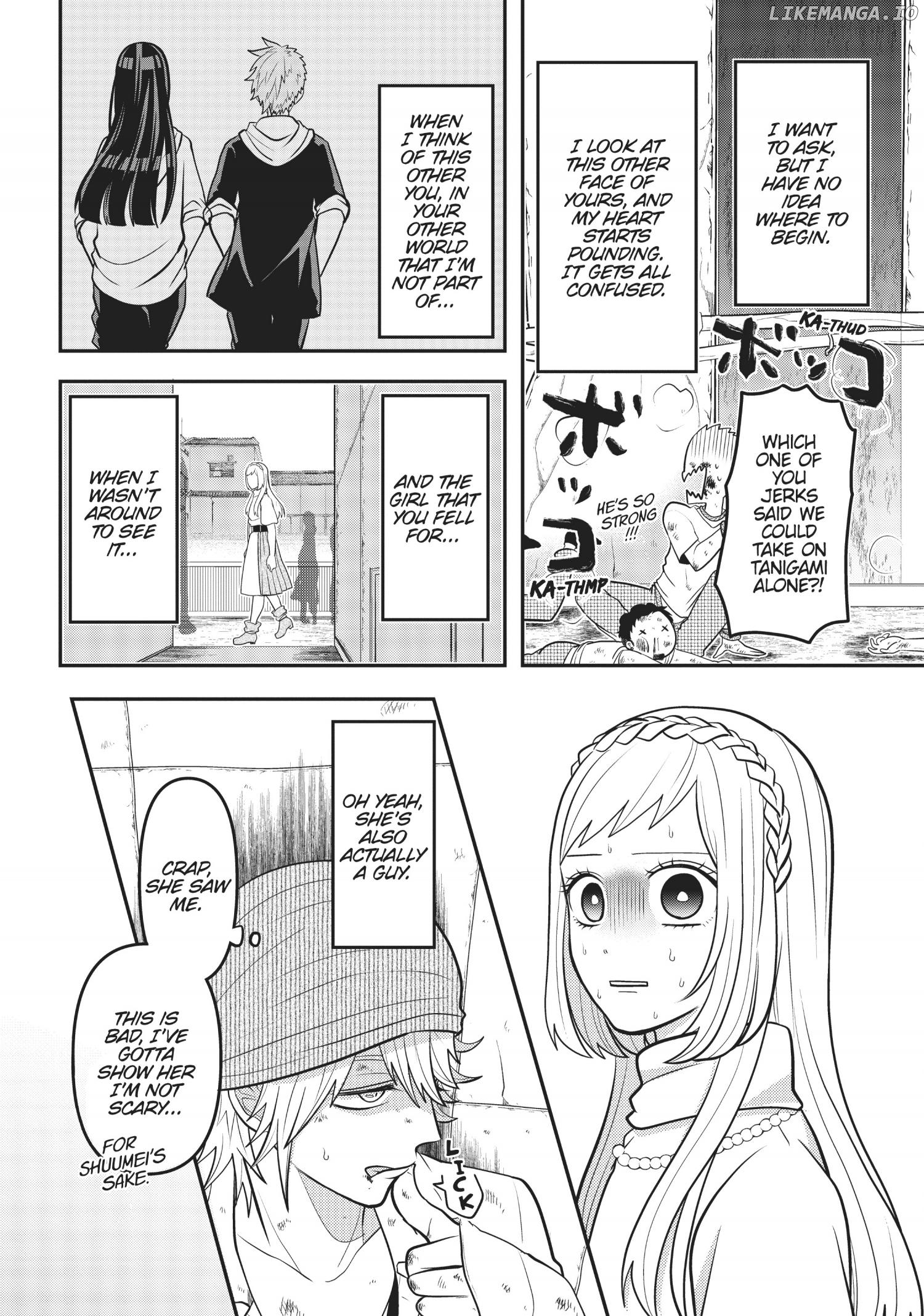 Josou Shite Mendoukusai Koto ni Natteru Nekura to Yankee no Ryou Kataomoi chapter 29 - page 4