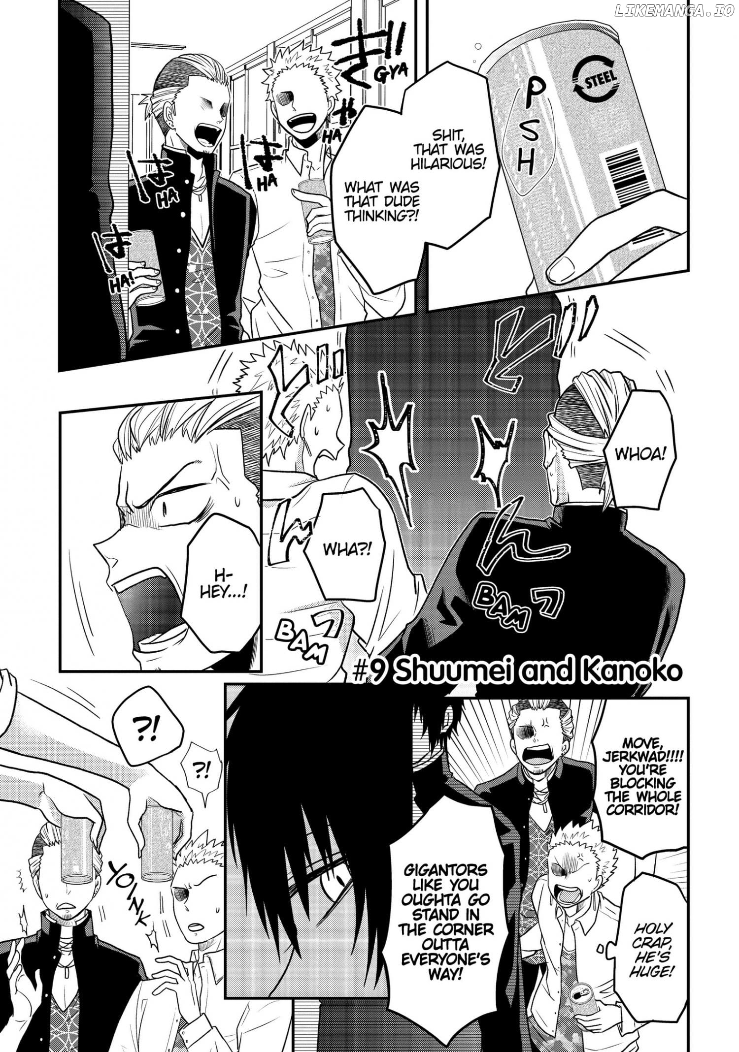 Josou Shite Mendoukusai Koto ni Natteru Nekura to Yankee no Ryou Kataomoi chapter 9 - page 1