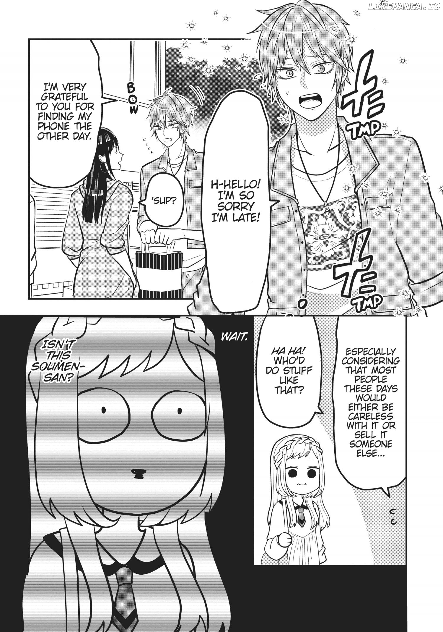Josou Shite Mendoukusai Koto ni Natteru Nekura to Yankee no Ryou Kataomoi chapter 29.6 - page 2