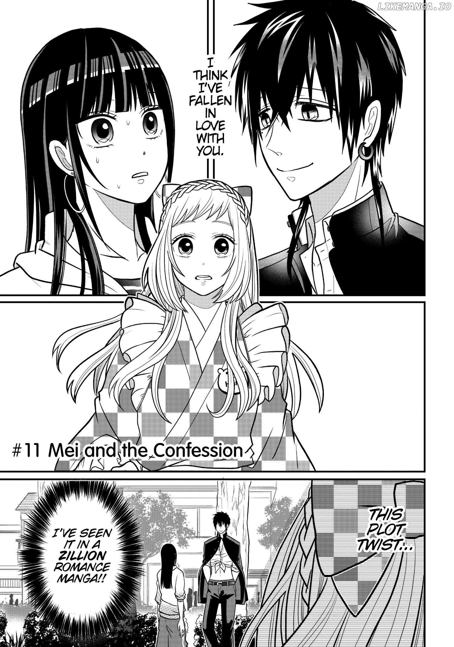 Josou Shite Mendoukusai Koto ni Natteru Nekura to Yankee no Ryou Kataomoi chapter 11 - page 1