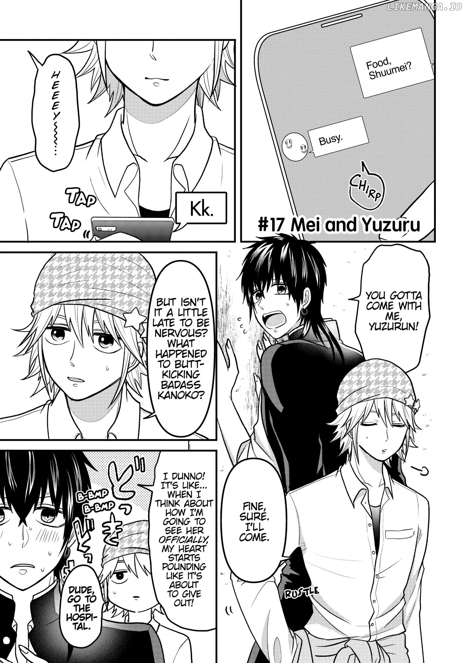 Josou Shite Mendoukusai Koto ni Natteru Nekura to Yankee no Ryou Kataomoi chapter 17 - page 1