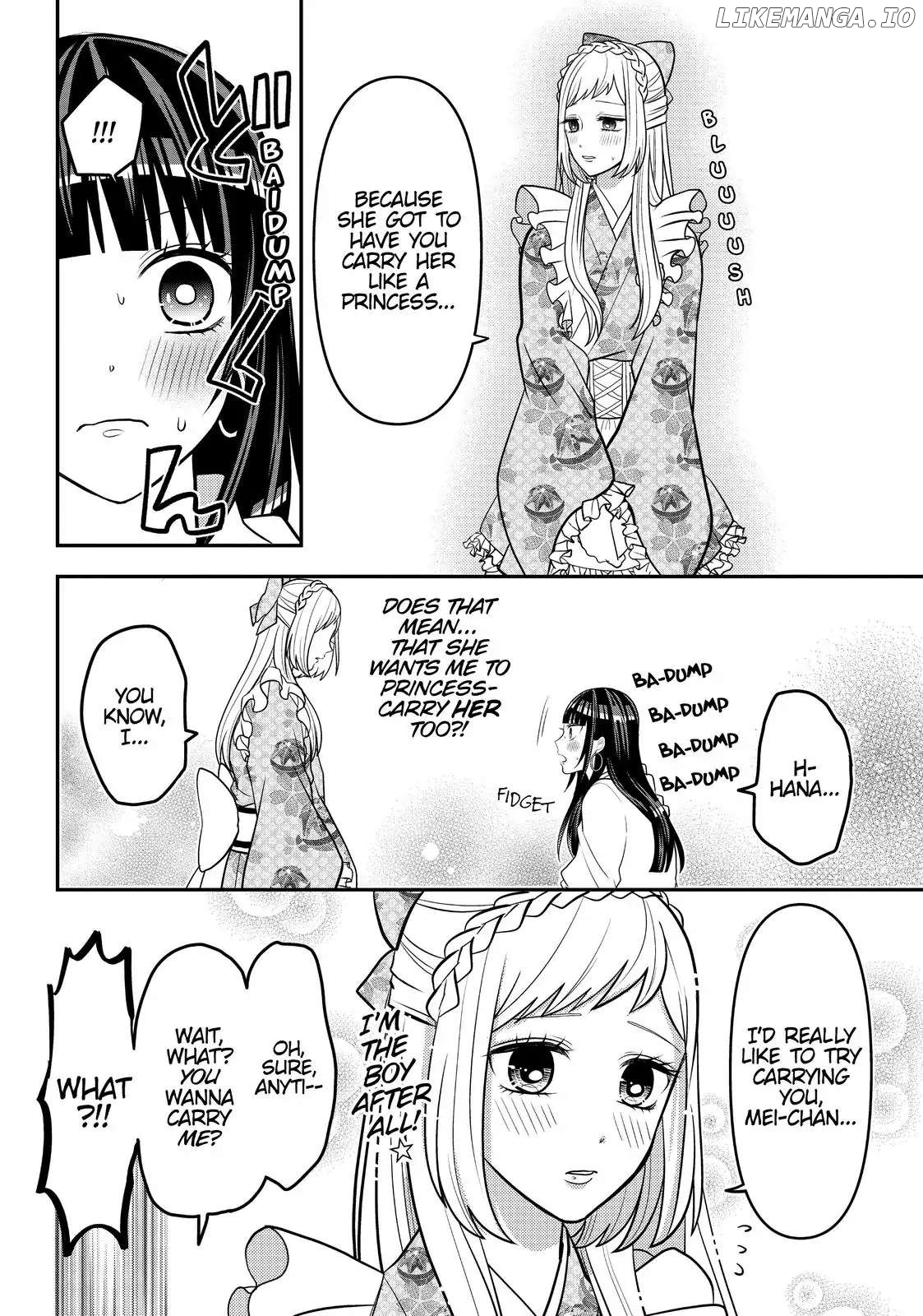 Josou Shite Mendoukusai Koto ni Natteru Nekura to Yankee no Ryou Kataomoi chapter 39.2 - page 10