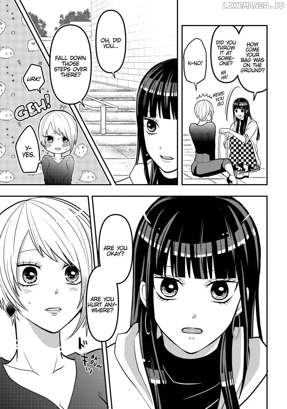 Josou Shite Mendoukusai Koto ni Natteru Nekura to Yankee no Ryou Kataomoi chapter 39.2 - page 3