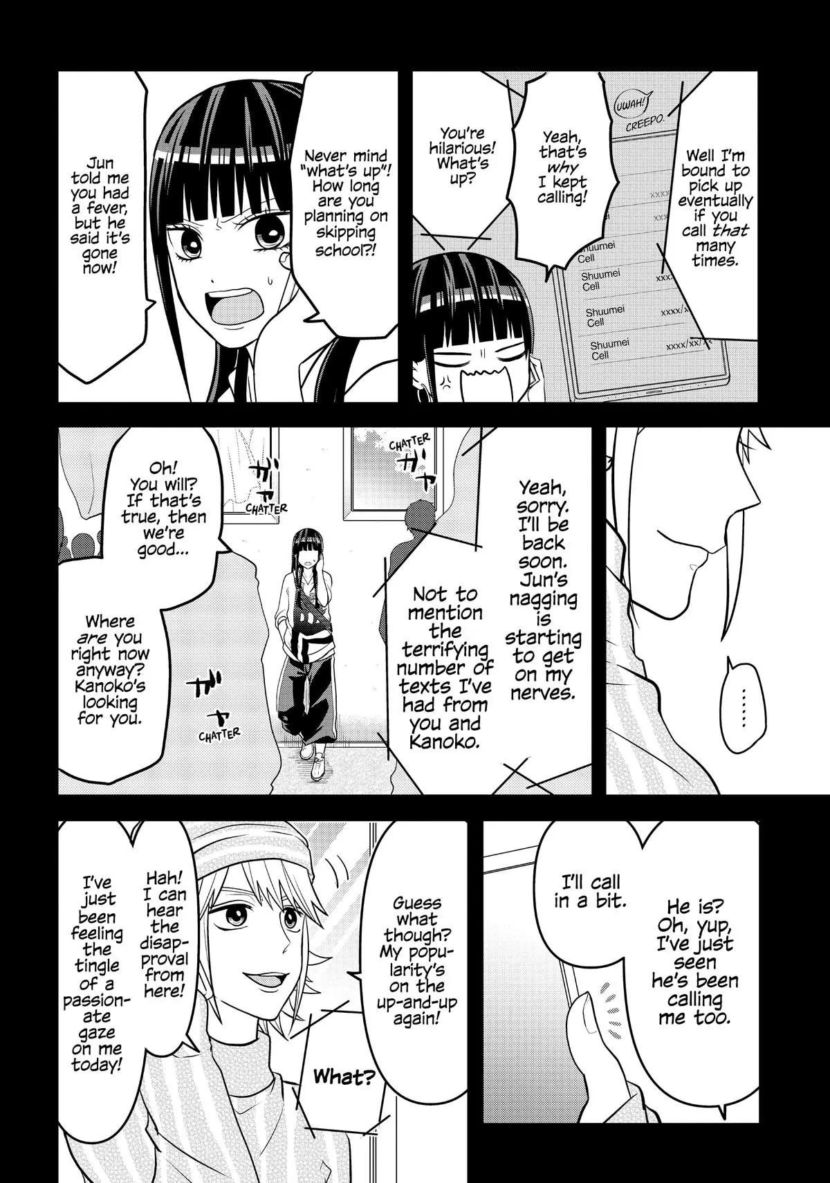 Josou Shite Mendoukusai Koto ni Natteru Nekura to Yankee no Ryou Kataomoi chapter 44 - page 6