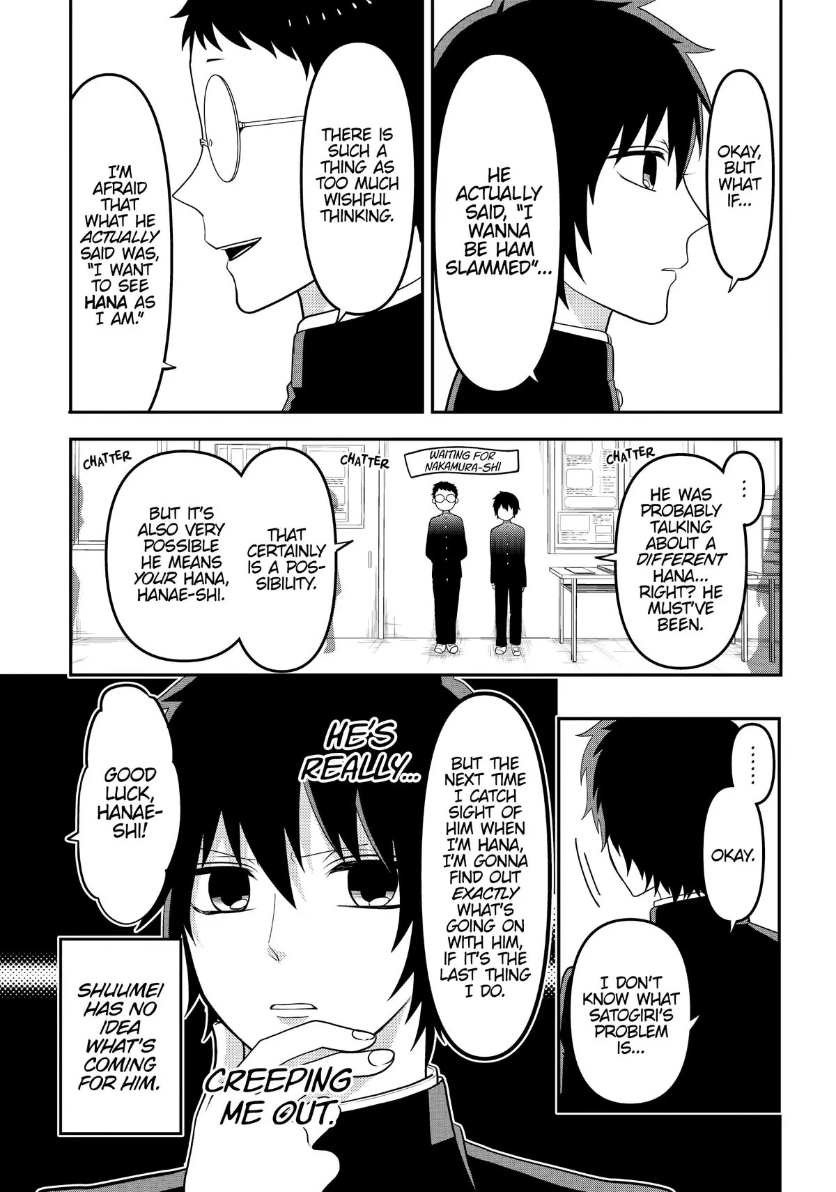 Josou Shite Mendoukusai Koto ni Natteru Nekura to Yankee no Ryou Kataomoi Chapter 57 - page 9