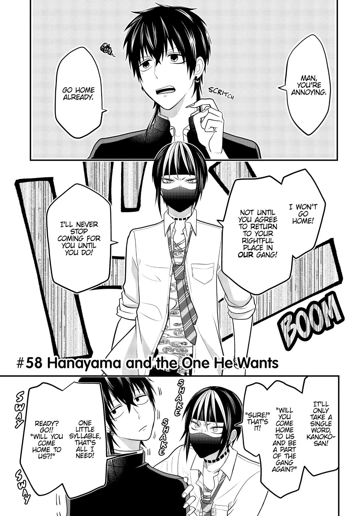 Josou Shite Mendoukusai Koto ni Natteru Nekura to Yankee no Ryou Kataomoi Chapter 58 - page 1