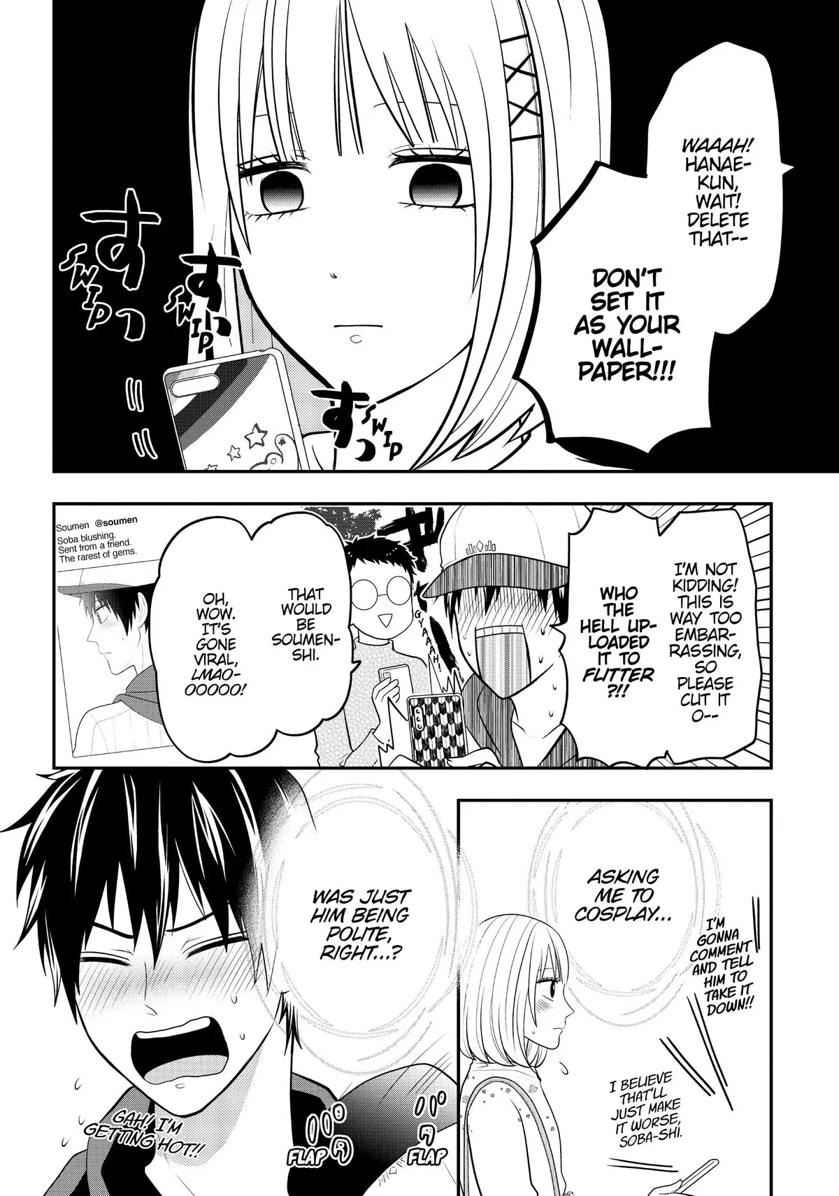 Josou Shite Mendoukusai Koto ni Natteru Nekura to Yankee no Ryou Kataomoi Chapter 58.3 - page 12